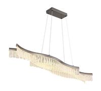 Lampe Suspendue Lustre Éclairage/Lampe de Salon Graphite Cristaux Lampe H 135 C