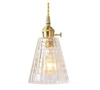 Lampe suspendue Lustre minimaliste moderne, suspension cylindrique en verre transparent, style milieu du siècle, luminaire décoratif d'intérieur, idéal for une salle à manger, chambre, un café ou bar