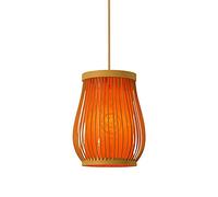Lampe Suspendue, Lustre rétro Japonais en Bambou, Lampe Suspendue décorative à LED pour Salle à Manger, Lampes Chinoises en Bambou, Lampe Suspendue créative de Style campagnard, Base E27 pour Chambre