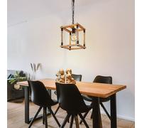 Lampe Suspendue Lustre Suspensions Luminaire de Salon Chanvre Bois H 120 CM