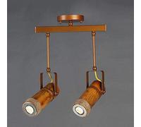 Lampe Suspendue, Lustre Tendance, Tube en Bambou, Spot LED, personnalité, Bar, Magasin de vêtements, décoration, Restaurant, Style rétro Industriel, Vent 500 350