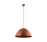 Lampe Suspendue Métal Ø 50 Cm Réglable H: Max. 170 Cm Rouge E27 Ronde