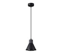 Lampe Suspendue Métal Noir Ø 14 CM T: 120 CM ES111 Rétro Pendelleuchte à Manger
