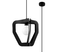 Lampe Suspendue Métal Noir B: 33 Cm T: 130 Cm Moderne E27 Lustre Table À Manger