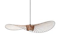 Lampe Suspendue Moderne À LED Vertigo Suspension Lustre Suspendu Fibre De Verre/Polyuréthane Chapeau Suspendu Abat-Jour Luminaire Salle À Manger Salon Lampes Bar Salle De Café,Marron,100CM