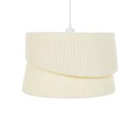 Lampe Suspendue Moderne Abat-jour en Tissu Polyester Beige Birim