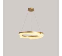 Lampe Suspendue Moderne Et Minimaliste À Lumière Blanche Ou Chaude, Idéale Pour Une Salle À Manger Créative Et Originale. Suspension Led En Forme D'Anneau Simple En Fer, Parfaite Pour Le Salon. Hauteu