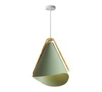 Lampe Suspendue Moderne Minimaliste rétro en métal, décoration créative en Bois, Source Lumineuse E27/E26, Lampe à tête Unique, luminaire de Plafond, éclairage d'intérieur
