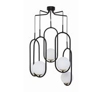 Lampe Suspendue Naesala Noir Blanc Grand 5 Design Moderne à Manger