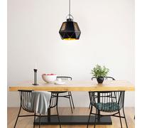 Lampe Suspendue Noir Couvrir Spot Feuilles Or Rétro Ess Chambre Éclairage
