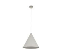 Lampe Suspendue Pendentif Métal E27 Beige Ø 32 Cm H: Max. 165 Cm Réglable