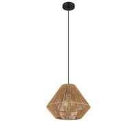 Lampe suspendue plafonnier lampe de salle à manger couleur naturelle métal D 35 cm