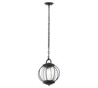 Lampe Suspendue Plafonnier Suspension Acier Noir D 27,9 CM Lampe Salle à Manger