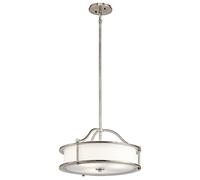 Suspension Plafonnier Acier Lumière pour Salle à Manger D 45,7cm 3 à Flammes