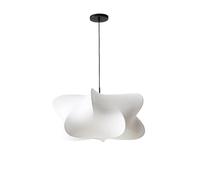 Lampe suspendue réglable en forme pétale fer, style nordique moderne, lustre en soie artificielle blanche, trois couleurs, luminaires suspendus for chambre à coucher