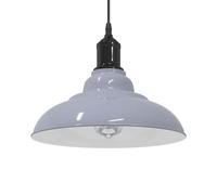 Lampe suspendue réglable hauteur E27 gris brillant Ø 31cm métal vidaXL