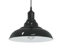 Lampe suspendue réglable hauteur E27 gris brillant Ø 31cm métal vidaXL