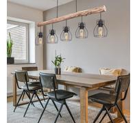 Lampe Suspendue Rétro En Bois Avec Poutres Vintage Pour Le Salon