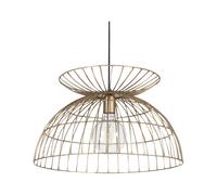 Lampe Suspendue Rétro Plafonnier Pendant en Métal Cuivré Cloche Design Mahanadi