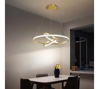 Lampe Suspendue Ronde à LED Moderne à intensité Variable pour Table à Manger, Design Moderne et personnalisé avec télécommande, luminaire de Plafond pour Salon, Cuisine, Salle à Manger, Bureau