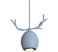 Lampe Suspendue Simple en Forme de Bois de cerf, Installation Semi-encastrée, luminaires, Douille E27, pour Salon, Salle à Manger, Lampe foncée