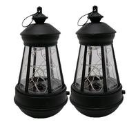 Lampe suspendue solaire, paquet de 2 mini lanternes étanches IP65