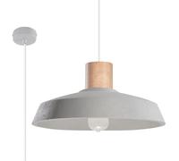 Sollux Lighting Suspension Afra Béton Gris E27 1x60 W Ø40 cm