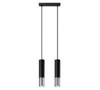 Lampe suspendue Sollux Lighting Loopez 2 Noir TU