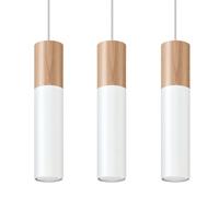 Lampe suspendue Sollux Lighting Pablo 3 Blanc TU