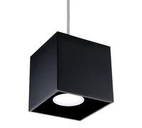 Suspension QUAD LED Moderne Loft Design pr Chambre Salon Escalier Couloir - Noir