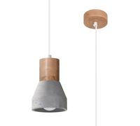 Lampe suspendue Sollux Lighting Qubic Gris TU