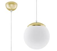 Sollux Lighting Ugo lampe suspendue 1x60 W blanc-doré SL.0715
