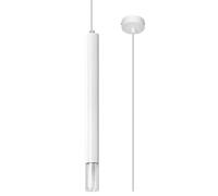 SOLLUX lighting Pendentif Light Wezyr 1 Blanc L: 80, B: 80, H: 1200, G9 / 40W, Dimmable