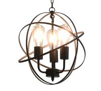 Lampe Suspendue Sphère 3 Ampoules Lustre Plafonniers Luminaire Salon vidaXL