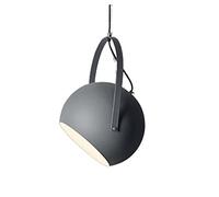 Lampe Suspendue sphérique en Aluminium de Style Nordique, luminaire décoratif de Plafond, Source Lumineuse E27, idéal pour Un Salon, Un Bar ou Un café (Naturel, 20 cm)