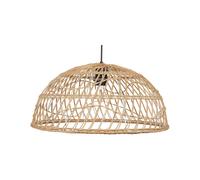 Beliani Lampe Suspendue Style Boho Abat-Jour Ouvert en Rotin Naturel Beige Ravine