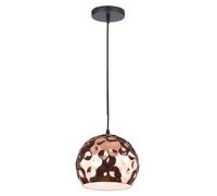 Lampe suspendue style rétro salon salle à manger éclairage lampe pendule martelée couleur or V-Tac 3716