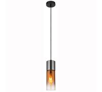 Lampe suspendue, suspension, lampe de table à manger, lampe de cuisine, 1 ampoule, verre, H 150 cm
