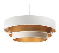 Lampe suspendue Triniti Blanc/Or 1XE27 H: 102cm Ø 60cm Dimmable