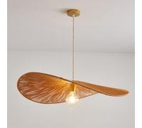 Lampe suspendue vintage en corde de chanvre pour table de salle à manger, abat-jour rétro tissé à la main, lustres naturels, plafonniers E27, suspension réglable en hauteur, café, bar, salon de thé,