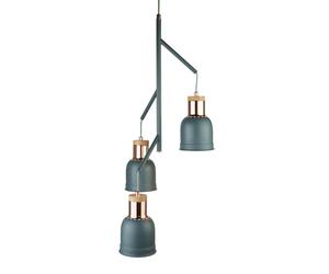Lampe suspendue vintage plafonnier en cuivre gris pendentif rétro lampe mate