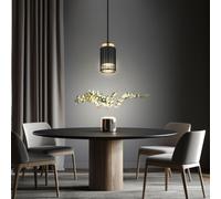 Lampe Suspendue Vintage Pour Salle À Manger Noir Or 120 Cm