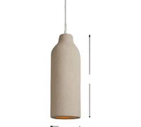 Lampe suspendue Wabi Sabi, douille E27, design élégant, L-D18 H50cm, 3 couleurs de lumière