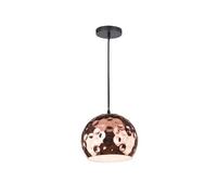Lampe Suspension avec Porte-lampe E27 Métal Diam 250 Or Rose