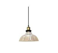 Lampe Suspension avec Porte-lampe E27 Verre & Métal Transparent Diam 245