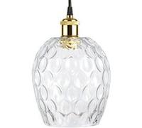 Lampe Suspension Déco "Corona" 27cm Transparent