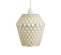 Lampe Suspension Déco "Lumi" 27cm Blanc
