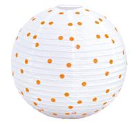 Lampe suspension design boule en pointillé blanc orange lampe suspendue éclairage