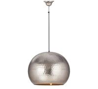 Lampe Suspension Design "Factory Style" 47cm Argent