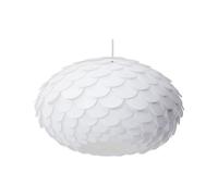 Lampe Suspension E27 Max 60W en Synthétique Blanc Ovale Moderne à Ecailles Erges